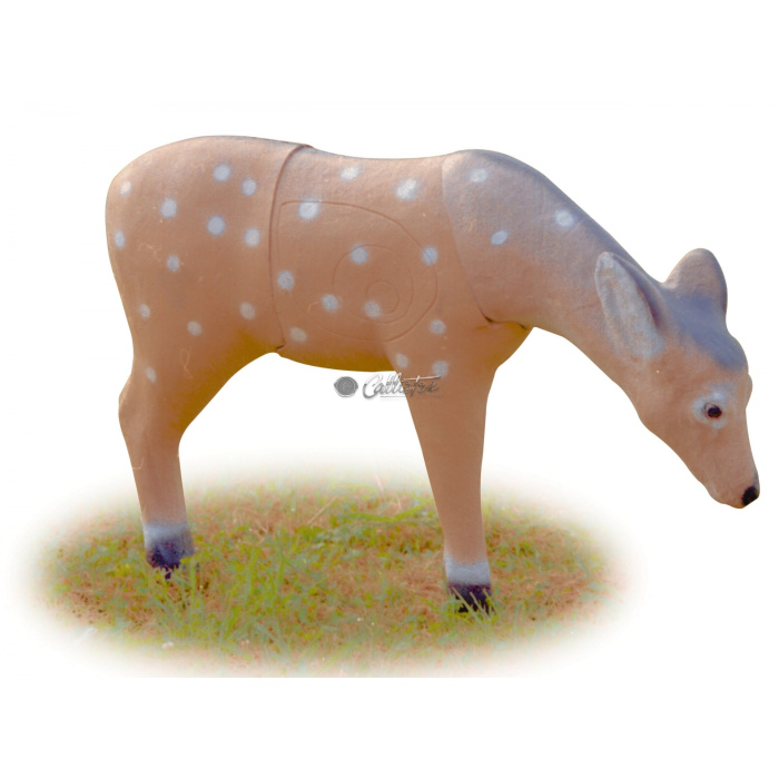 3D-Bogenscheibe Trinkender Damhirsch