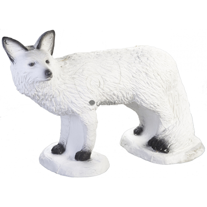 3D Archery Target Standing White Fox