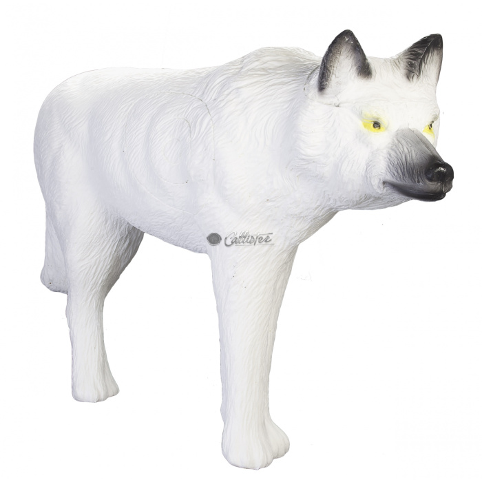 Silhouette pour Tir à l'Arc 3D Loup Blanc