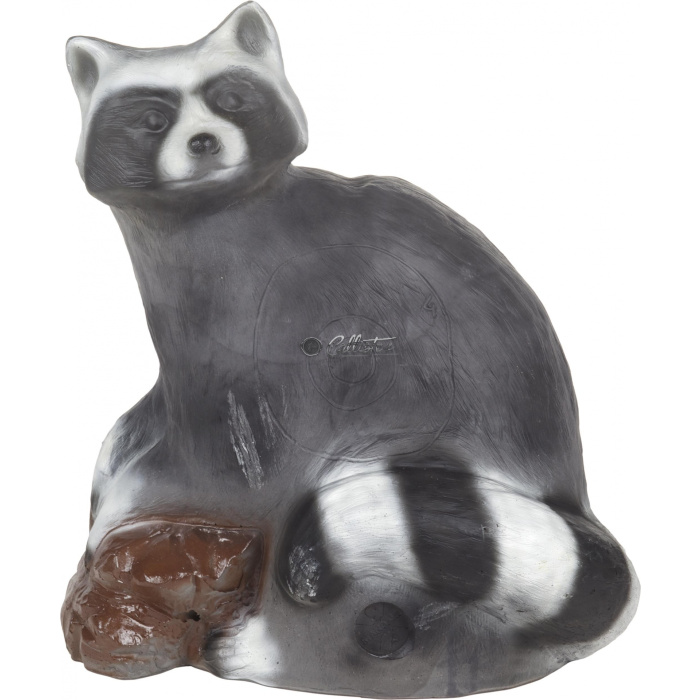 3D Papierscheibe Waschbär für Bogenschießen