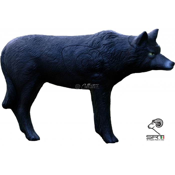 3D Archery Target Black Wolf