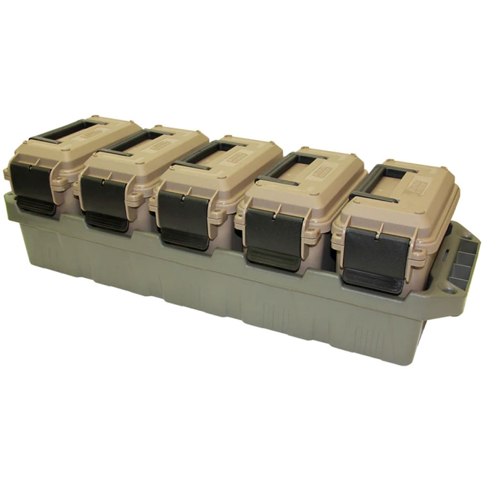 MTM AC5C Cassetta con 5-Can Ammo Crate Mini Dark Earth