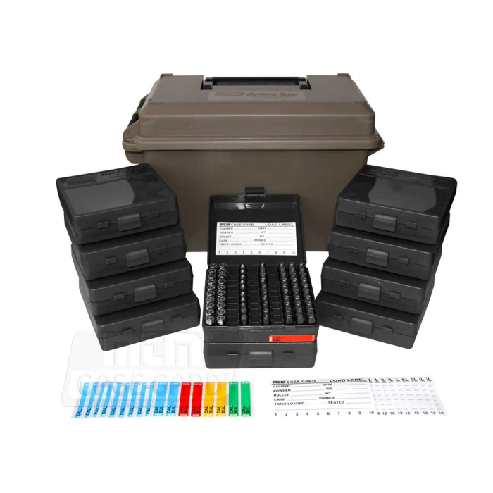 MTM ACC-9 Ammo Can Combo Box with Handle + 10 P-100-9 Boxes