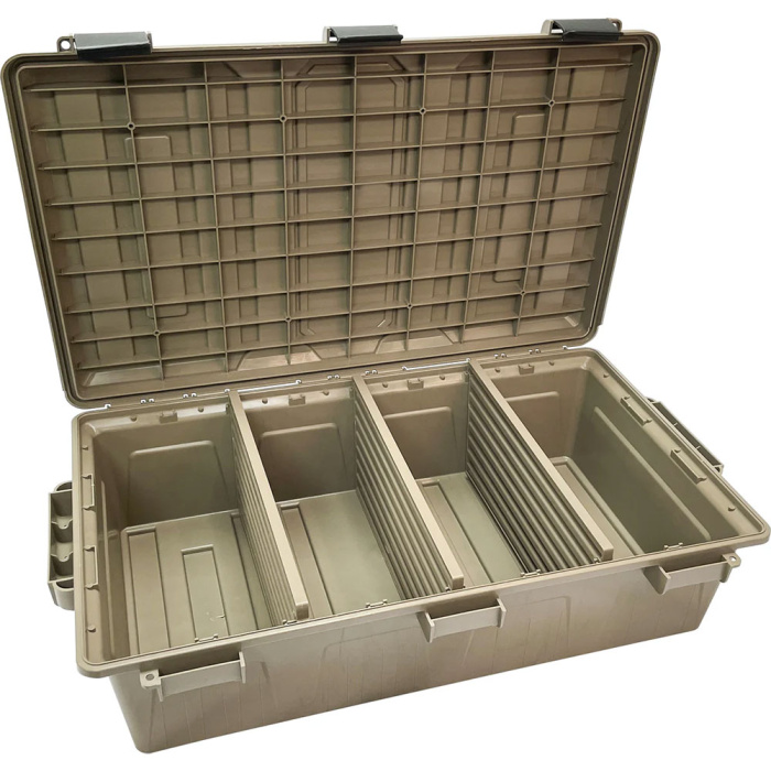 MTM Cassa ACDC50 Ammo Crate Divided Utility Box Dark Earth