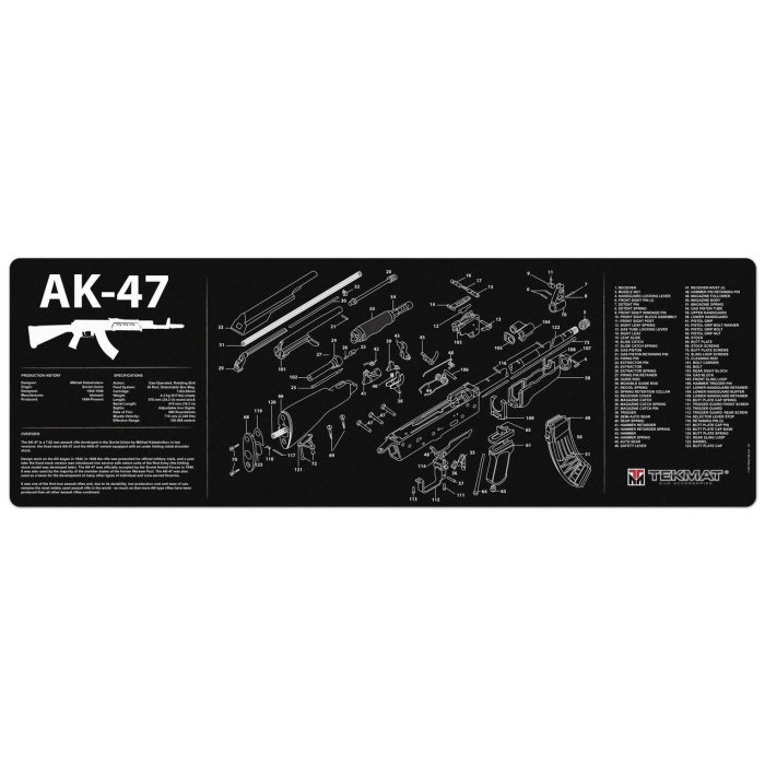 TEKMAT AK-47 Gun Cleaning Mat Tappetino Pulizia Armi con Esploso #R36-AK47