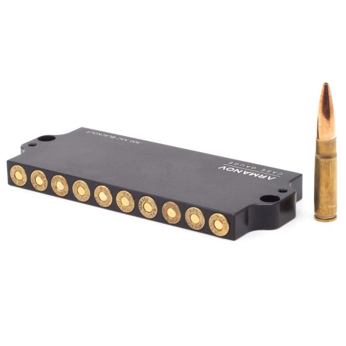 ARMANOV Ammo Checker 10 rnd Stackable Misurazione Altezza delle Cartucce Combinabile .300 AAC