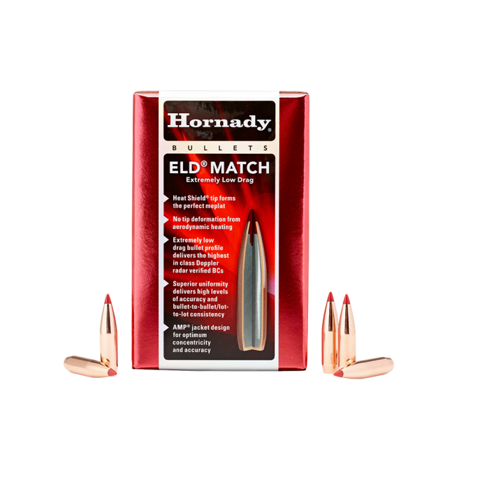 HORNADY ELD® Match Extremely Low Drag Match Palle da Carabina *Gruppo