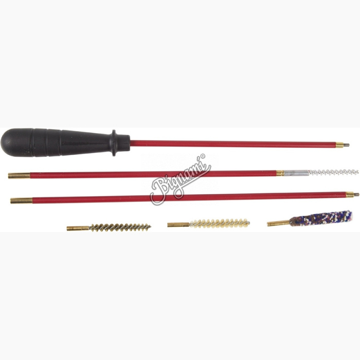 Cleaning kit Cal. 7mm Rod 3 pieces + Patch puller + Brushes