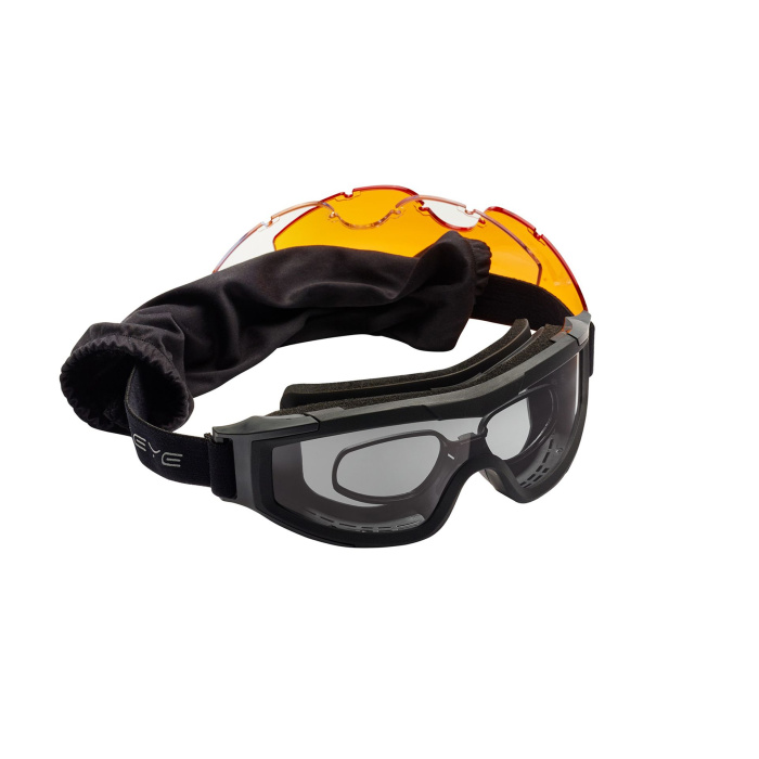 SWISSEYE F-Tac Maschera tattica Black lenti Smoke/Orange/Clear #18826