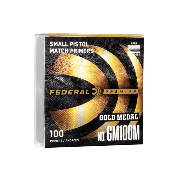 Inneschi FEDERAL Gold Medal Match Zündhütchen GM100M Kleine Pistole (100pz)