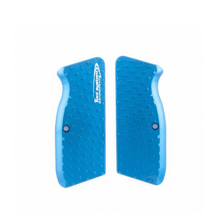 TONI SYSTEM Joues longues Vibram pour Tanfoglio P19L-P21L-T95F Bleu