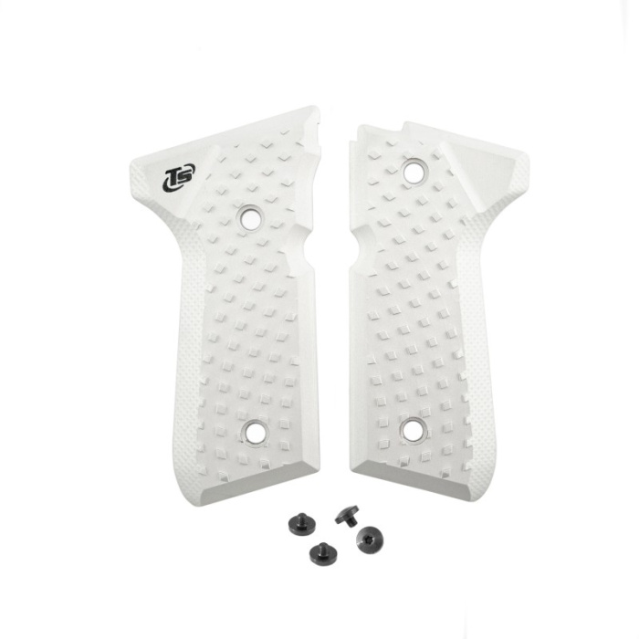 TONI SYSTEM Guancette Vybram per per Beretta 92-96-98 Elite LTT-M9A1 Argento