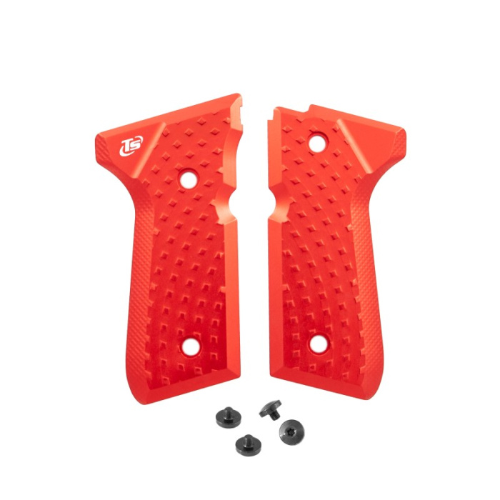 TONI SYSTEM Guancette Vibram per per Beretta 92-96-98 Elite LTT-M9A1 Rosso