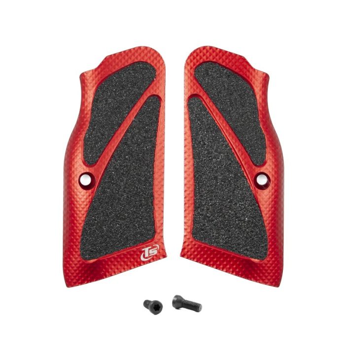 TONI SYSTEM Guancette X3D Lunghe - Fusto Small per Tanfoglio Rosso