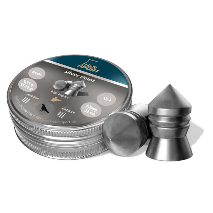H&N-Sport Silver Point 5.50mm 1.11g/17.13gr (200pcs)