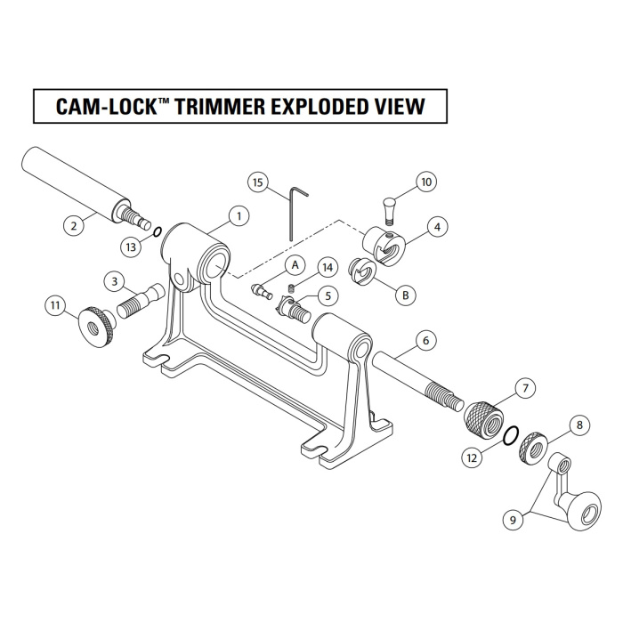 HORNADY Esploso Ricambi Tornio Cam-Lock Trimmer *gruppo