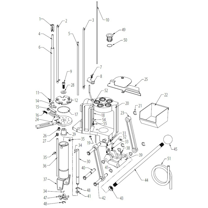HORNADY Esploso Ricambi Pressa Lock-N-Load AP #095100