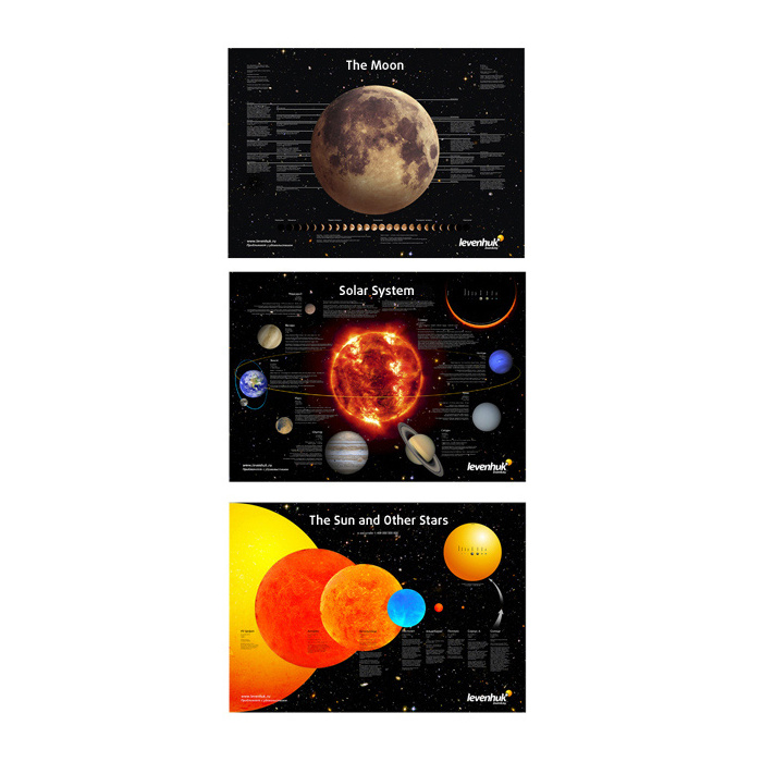 Set de pósters espaciales Levenhuk