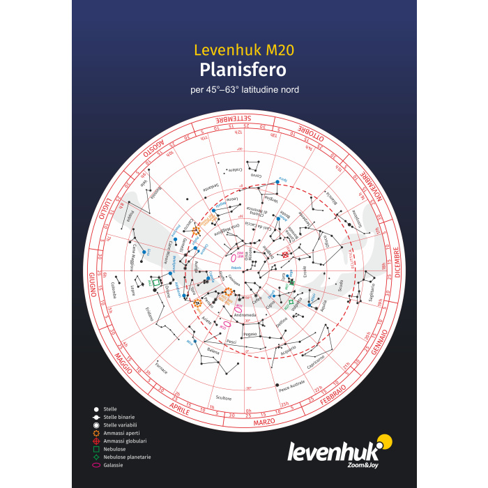 Planisfero grande Levenhuk M20