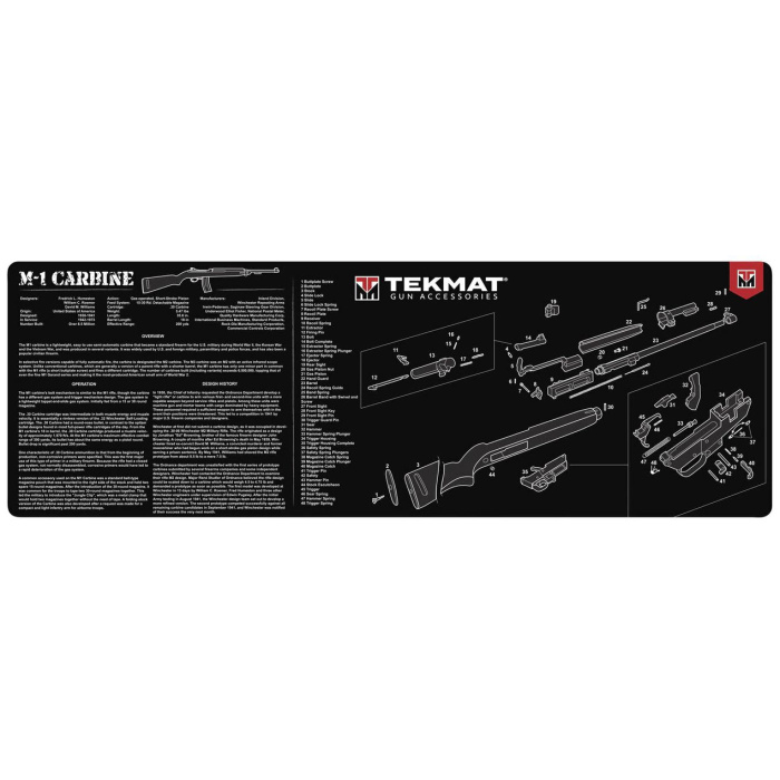 TEKMAT M1 Carbine Gun Cleaning Mat Tappetino Pulizia Armi con Esploso #R36-M1-CARB