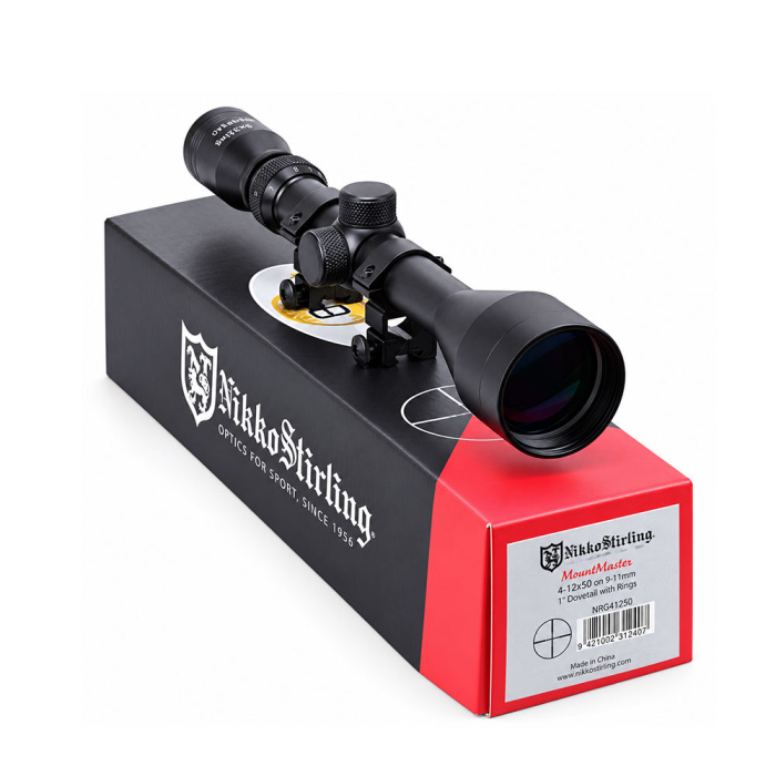 NIKKO STIRLING Mountmaster 4-12x50 Reticolo Half Mil-Dot (Attacco incluso)