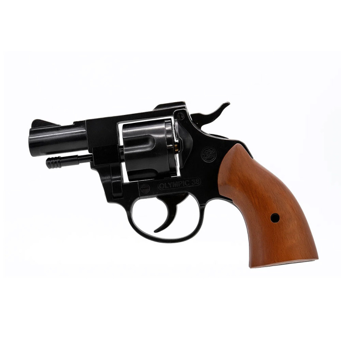 Revólver a Salve BRUNI Modelo Olympic 38 Cal. 380 Top Firing Negra
