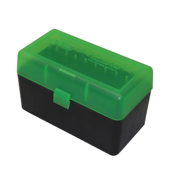 MTM Portacolpi RL-50 Rifle Large Nero - Verde Trasparente