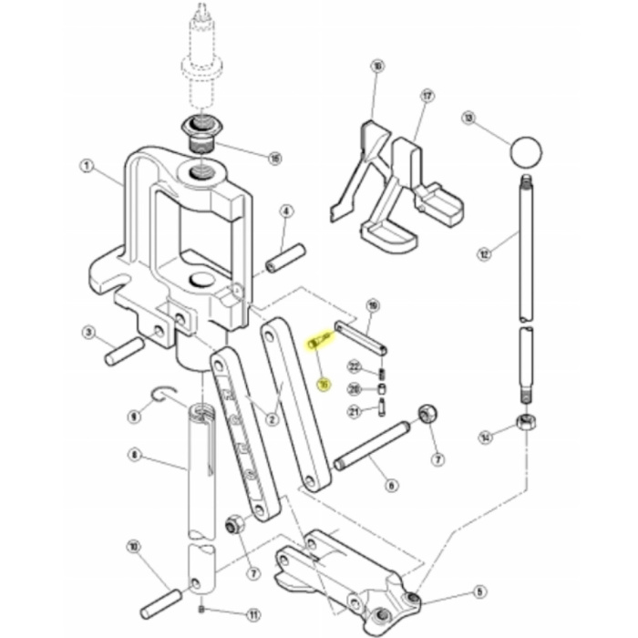 RCBS Perno del Brazo del Fulminante RC IV Rock Chucker Supreme #709195