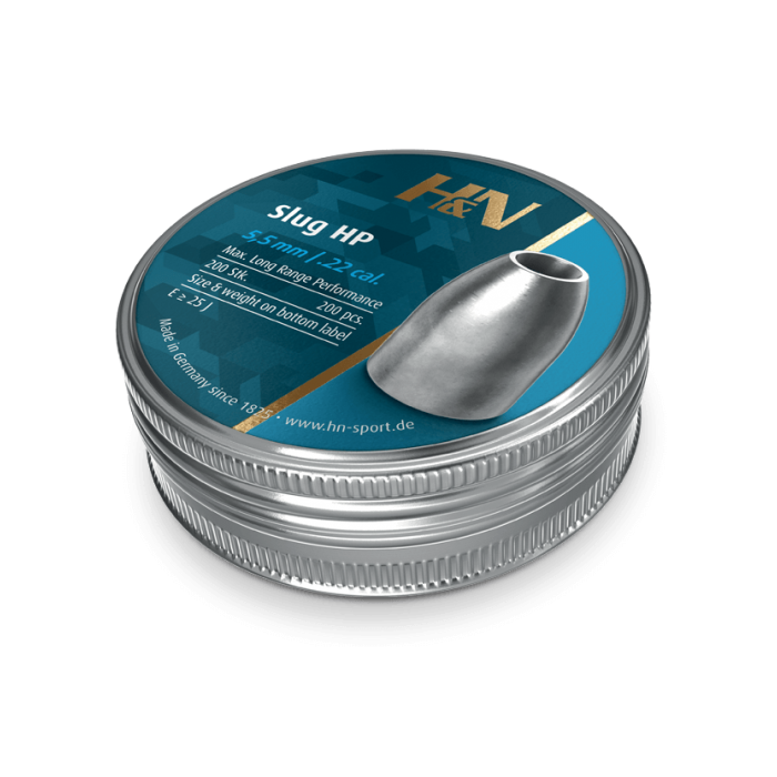 H&N Diabolo Slug HP 5.51mm .217 30gr >25J (200pcs)