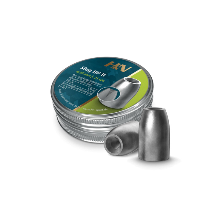 H&N Diabolo Slug HP II 6.35mm 32gr>40J (120pz)