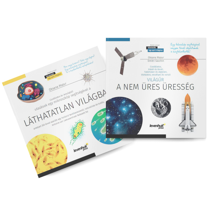 LEVENHUK Spazio. Microcosmo. Libro educativo in 2 volumi, copertina rigida [HU] #71179
