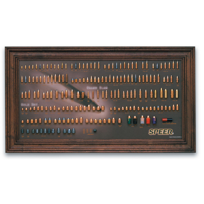 SPEER Bullet Display Board Chronology Cartridge Chronology Inert