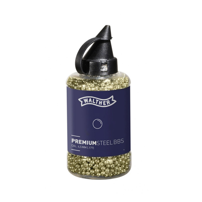 WALTHER Premium Pallino Sferico in Acciaio 4.5mm *Gold (1.500pz)