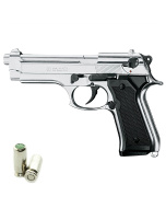 Pistola a Salve KIMAR Beretta 92 Cal.9mm PAK | Top Firing | Cromata Acciaio