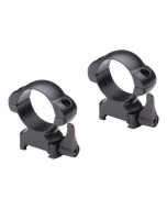 NIKKO STIRLING Weaver Steel-Loc Mount Medium Rings 1" Weaver Rail with Lever #NSMQR1WM