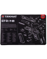TEKMAT CZ P-07/09 Gun Cleaning Mat Tappetino Pulizia armi con esploso #R17-CZP07