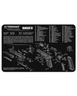 TEKMAT  Ruger SR9 Gun Cleaning Mat Tappetino Pulizia Armi con Esploso #R17-RUGER-SR9