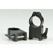 WARNE Magnum Attacco WEAVER Anelli 1" Ultra-Alti con Leva #204LM