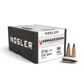 NOSLER Bullets Varmageddon 224" 53gr FB Tipped Metallic-Black-Tip #36523 (100pc)