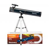 Discovery Spark 114 AZ Telescope with book