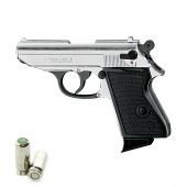 Pistola a Salve KIMAR PPK Lady-K Cal.8 Top Firing Acciaio