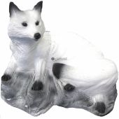 Sagoma per Tiro con Arco 3D Volpe Polare Sdraiata