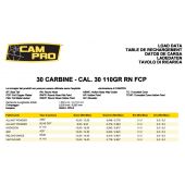 CAMPRO Bullets 308&quot; 30 Carbine 110gr RN FCP (500pc)