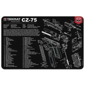 TEKMAT CZ 75  Gun Cleaning Mat Tappetino Pulizia armi con esploso #R17-CZ75