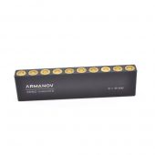 ARMANOV Ammo Checker Misurazione Altezza delle Cartucce con Misuratore OAL 10rnd .357 Magnum/.38 Special