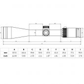 GECO Cannocchiale 6-24x50 Reticolo R470 + GECOtrac