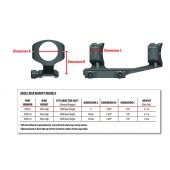 WARNE AR Attacco SKELETON-XTENDED Anelli 1&quot; Nero #XSKEL1TW 