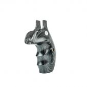 S&amp;W Guance in Legno K/L Round Silverblack with Silver Medallions