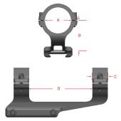 WARNE Attacco Vapor MSR 1&quot; High Matte #V4001M