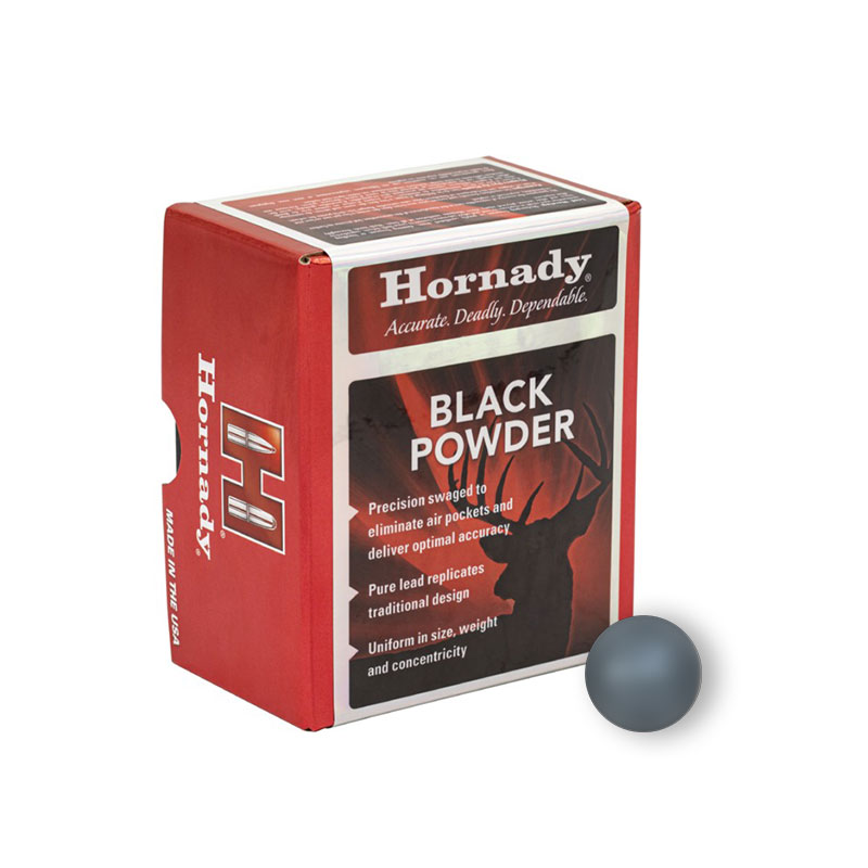 HORNADY Palle Lead Balls 520" (54 cal) Avancarica #6095 (100pz)